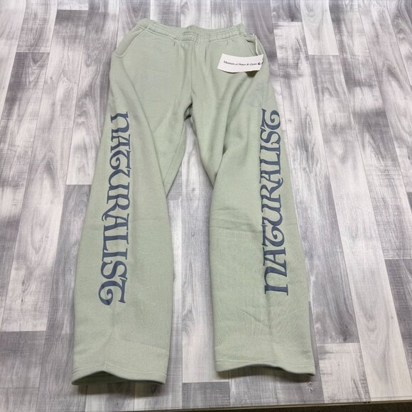 ✅Mens M Museum Of Peace & Quiet Naturalist Sweatpants Straight Leg Sage Y2K Feel
